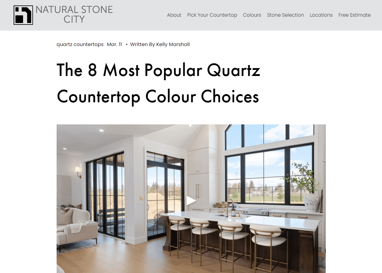 Countertop Trends Post Example