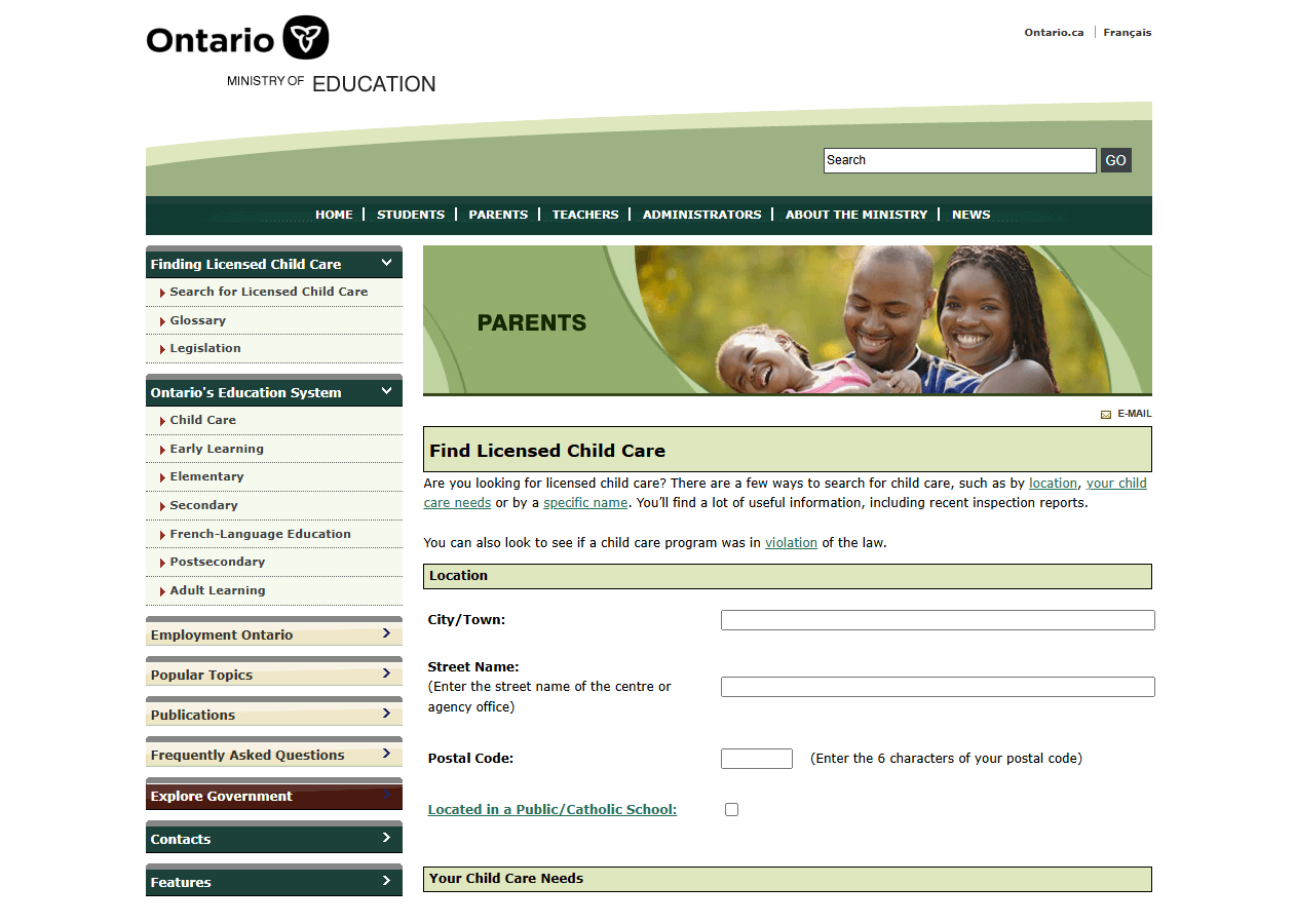 Daycare Directory Example