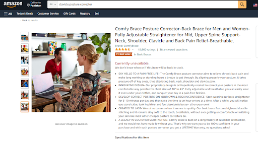 Comfy Brace Posture Corrector-back Brace For Men And Women- Fully